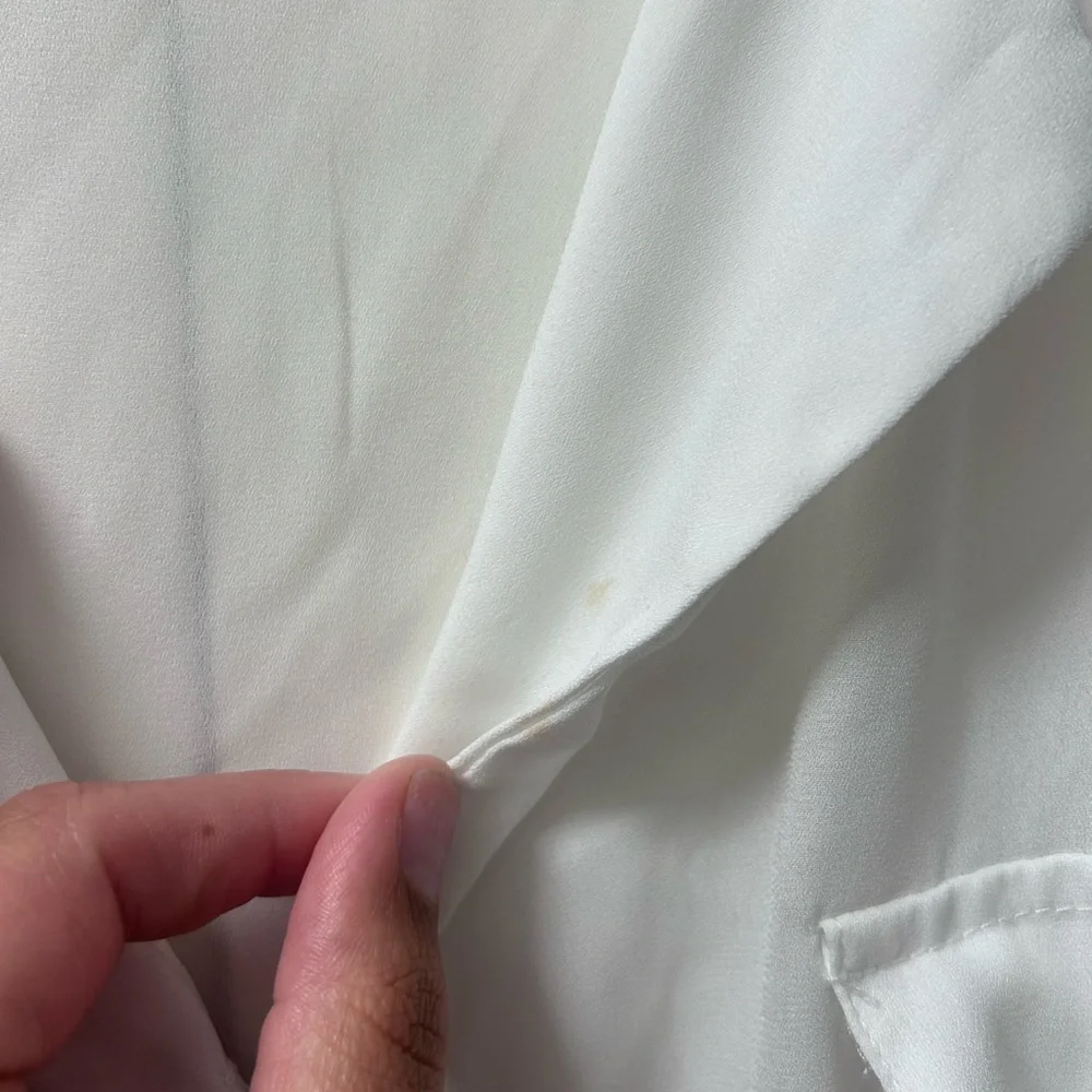 ASOS Curve White Oversized Long Sleeve Button Down Shirt - Picture 2 of 4